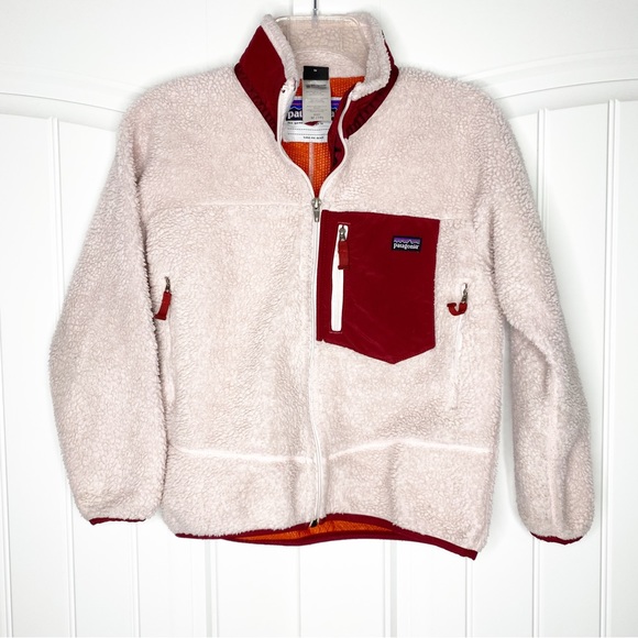 Patagonia Other - Patagonia Pink Retro X Fuzzy Sherpa Kids Jacket Girls 10